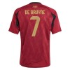 Maillot de Supporter Belgique De Bruyne 7 Domicile Euro 2024 Pour Enfant